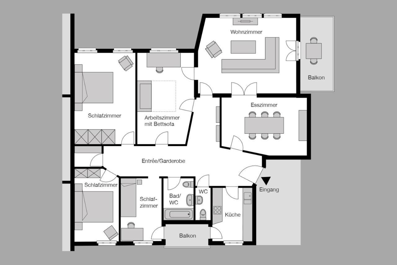 City Stay Furnished Apartments - Fasenstaubstrasse Шаффгаузен Екстер'єр фото